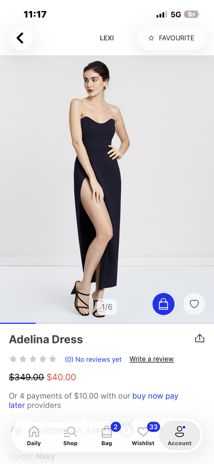 Adelina Dress size AU12