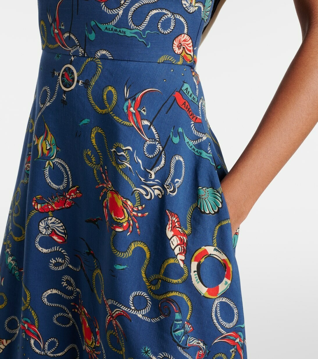 Cove printed halterneck maxi dress AU6/US2