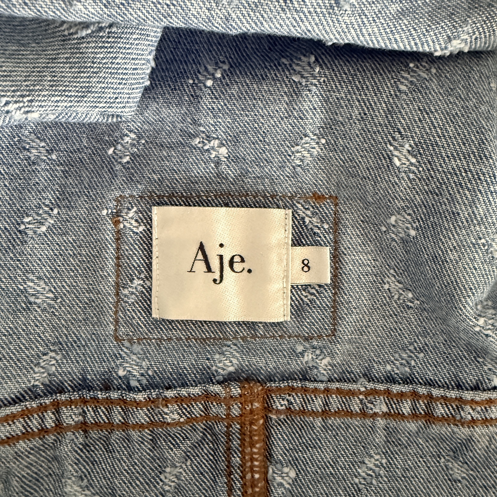 Renaissance Monogram Denim Maxi - size 8