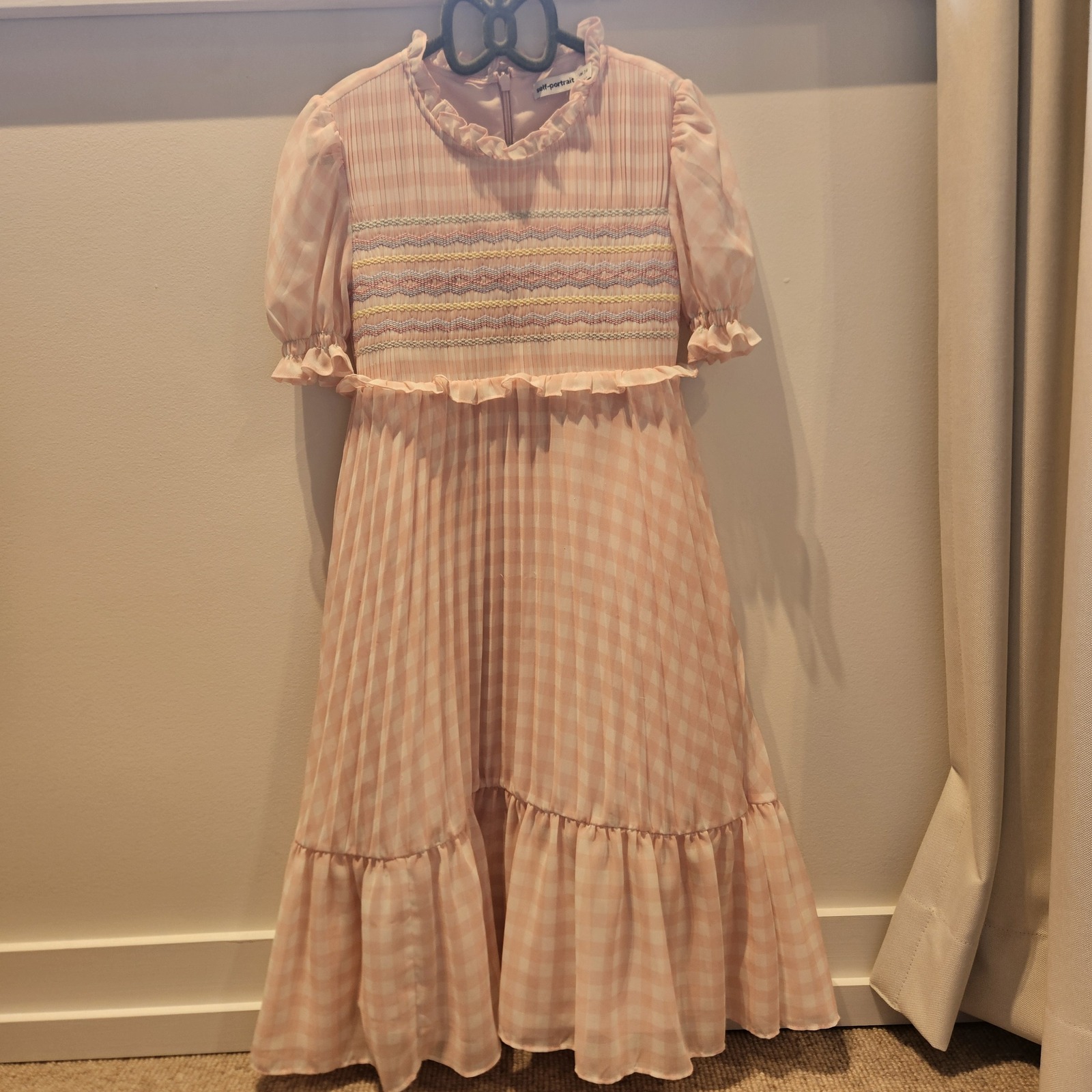Girls smocked dress size7-8