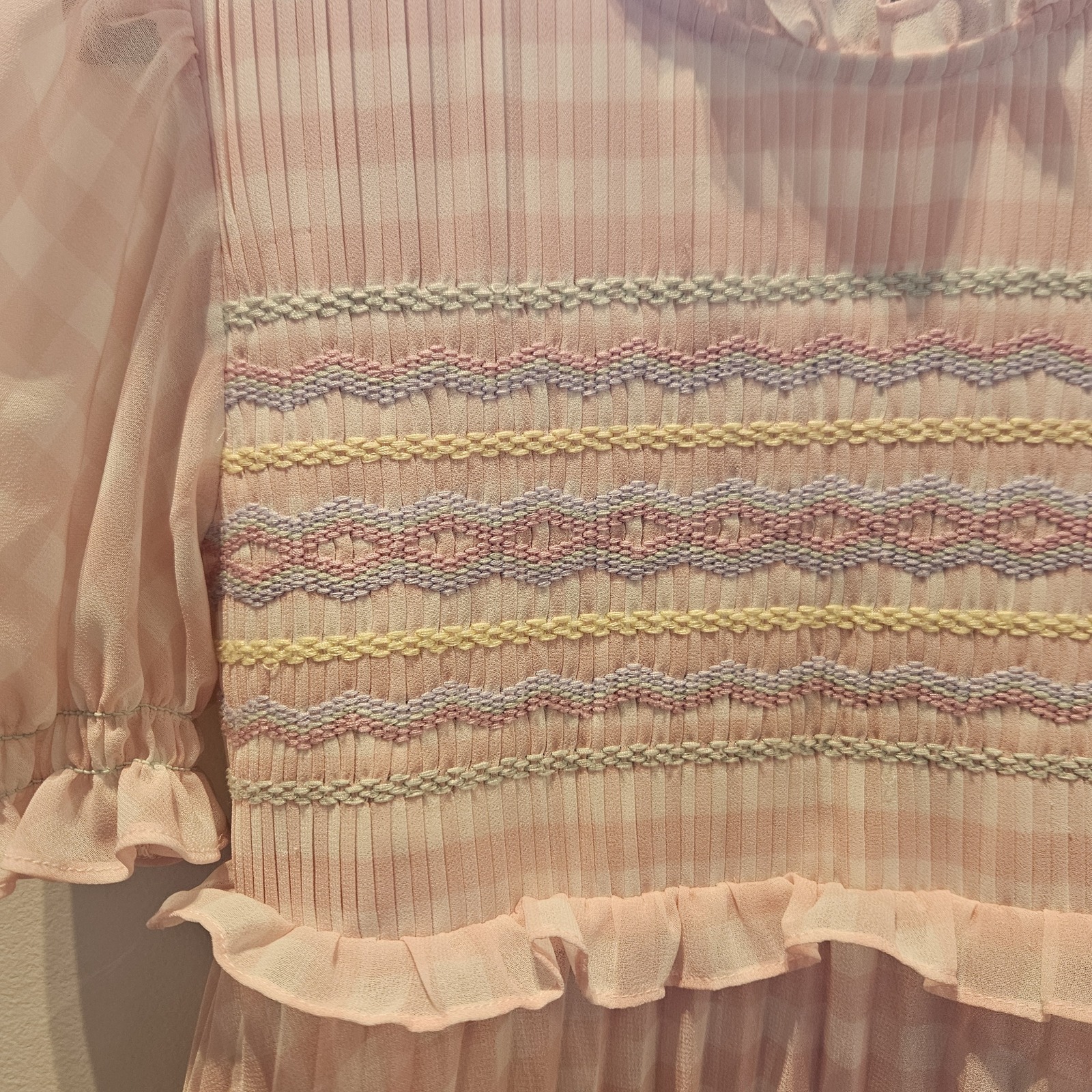 Girls smocked dress size7-8