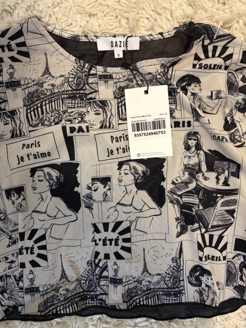 News Flash Mesh Tee