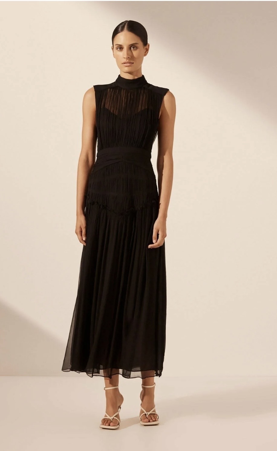 Black midi dress 