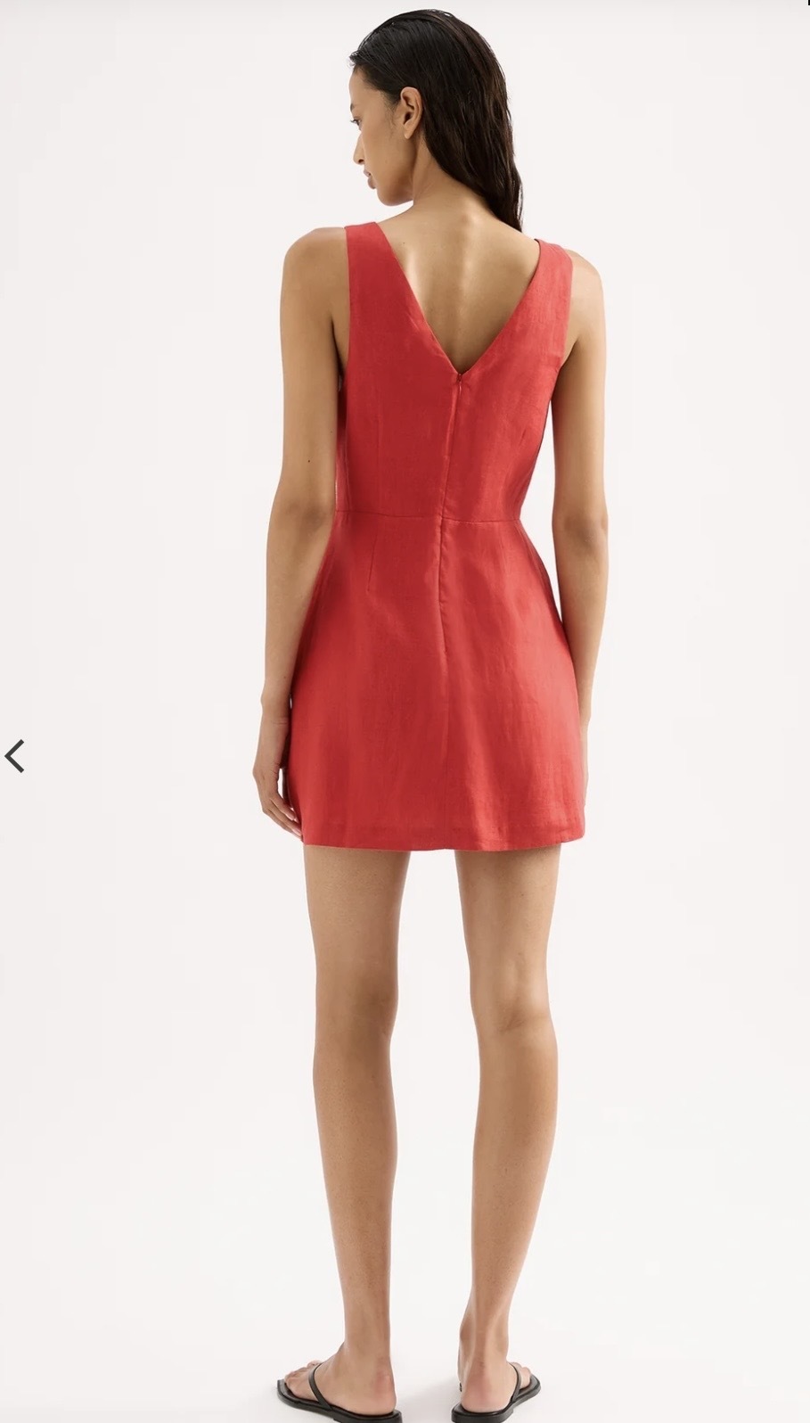 Red mini dress 