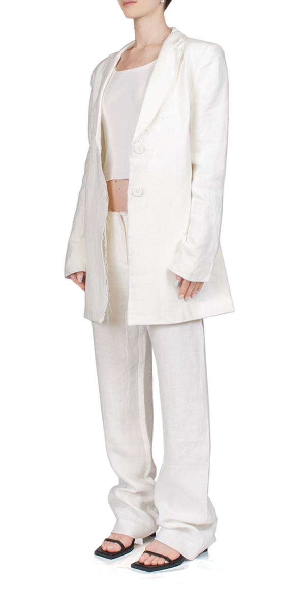 RAW EDGE BLAZER IVORY