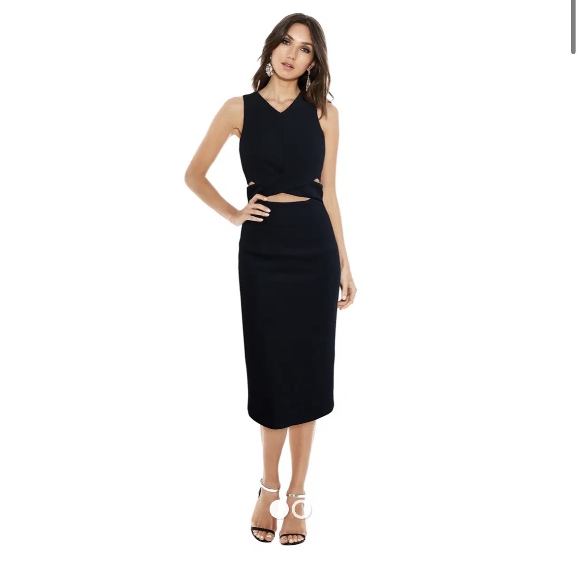 navy midi dress