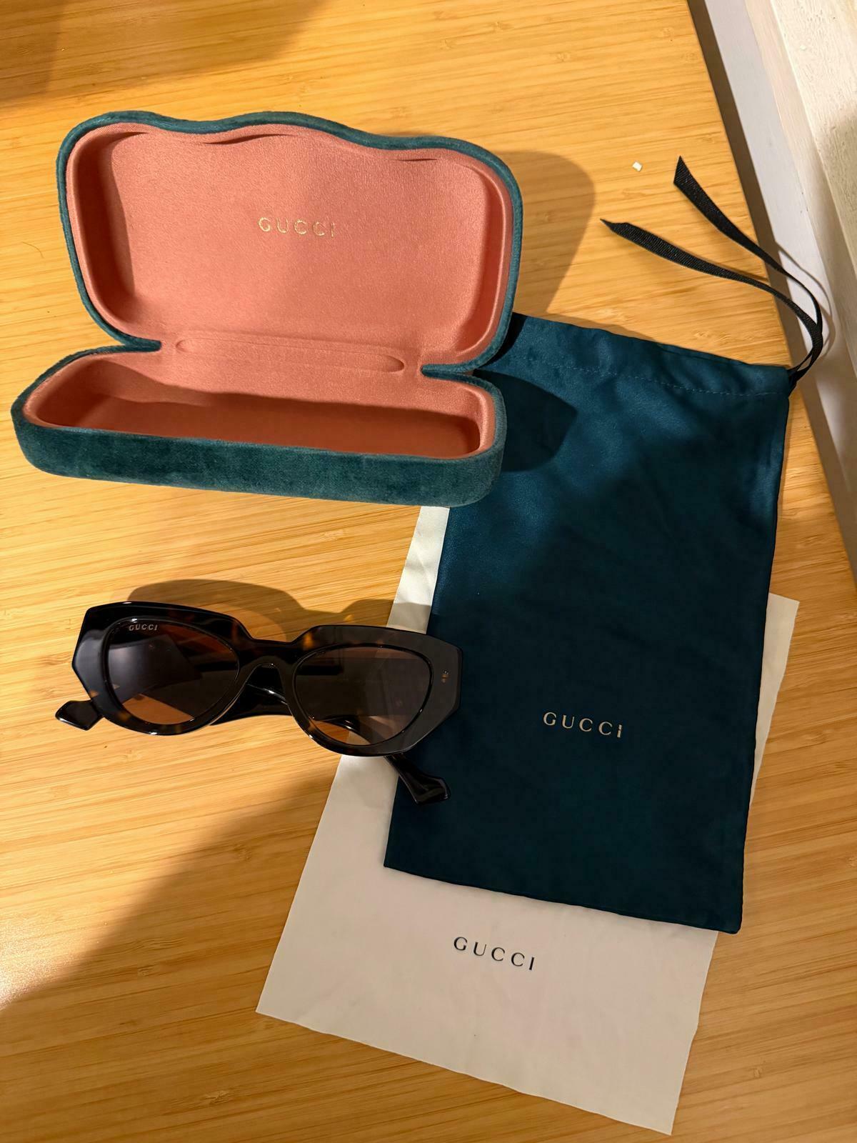 Gucci GG1421S Sunglassses Havana/Brown