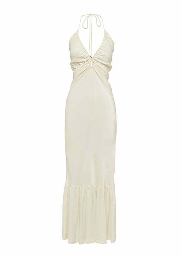 Ethereal Frill Midi Dress