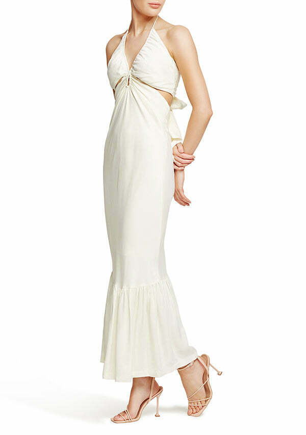 Ethereal Frill Midi Dress