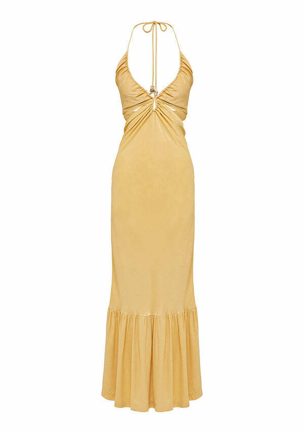 Ethereal Frill Midi Dress