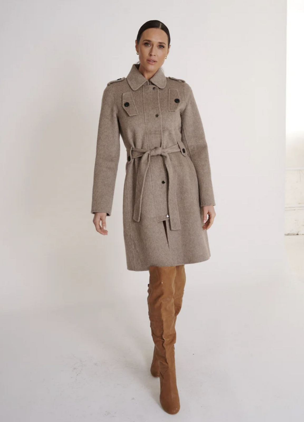 Jacket coat Size S Mushroom NEW RRP$490