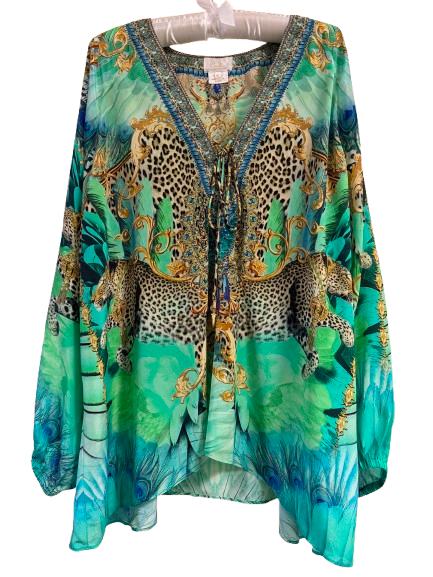 LACE UP BLOUSE - LAY OF THE LAND
