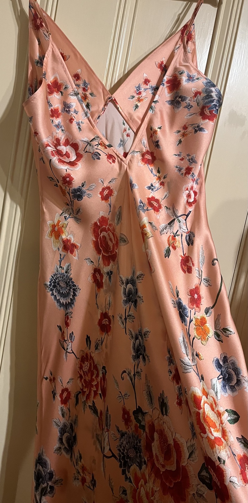 V Neck full length Bias Slip Dress Majestic MILLA Medium/AU12