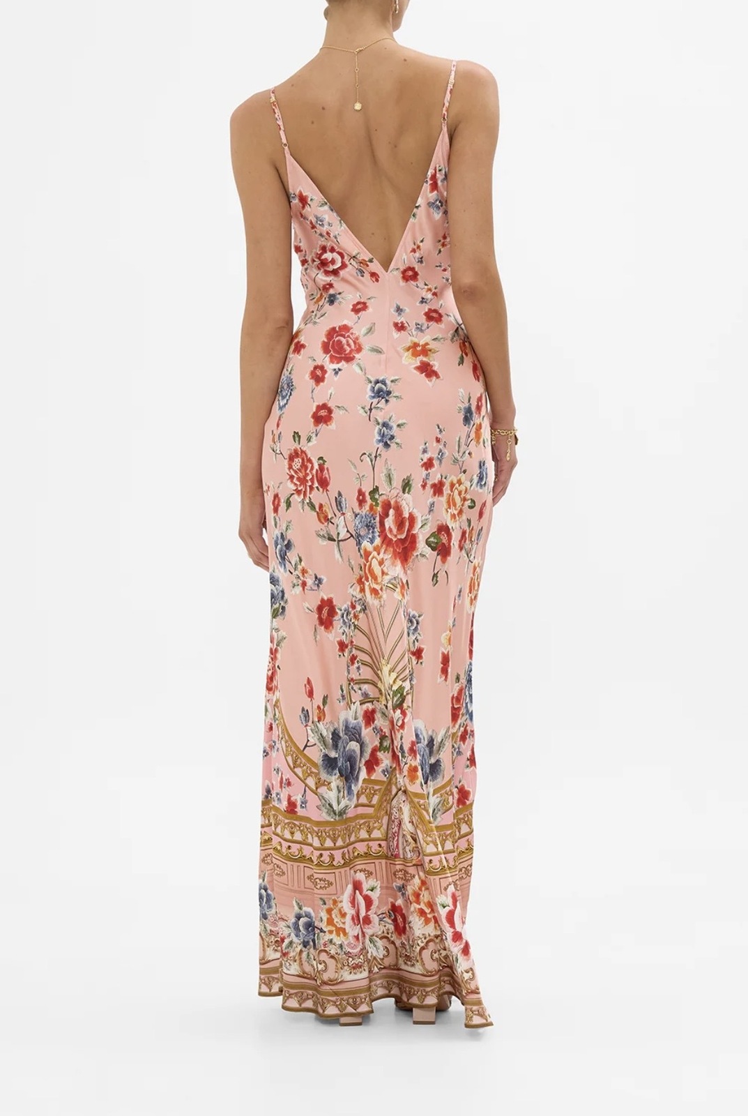 V Neck full length Bias Slip Dress Majestic MILLA Medium/AU12