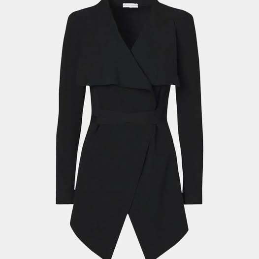 Crepe Drape Knit Jacket