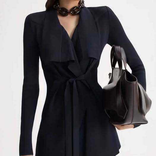 Crepe Drape Knit Jacket