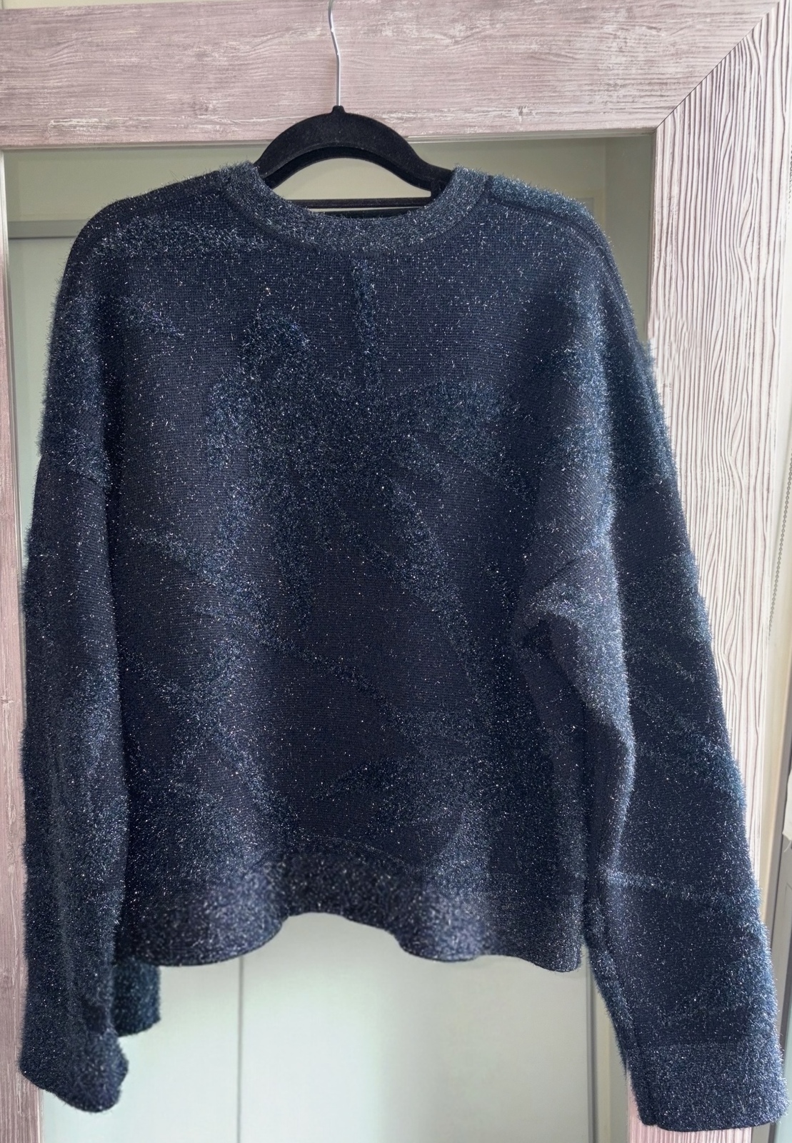  Metallic Shimmer Sweater