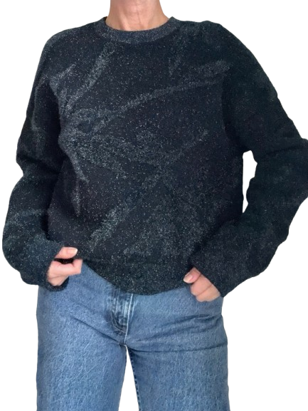  Metallic Shimmer Sweater