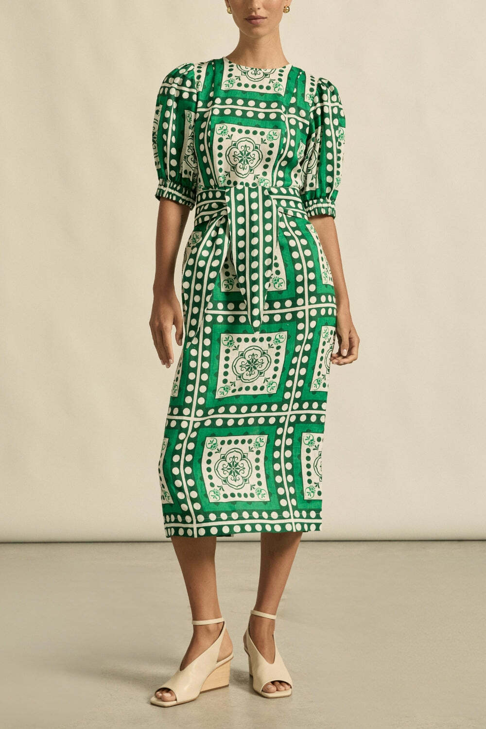wander dress - parrot scarf size 1