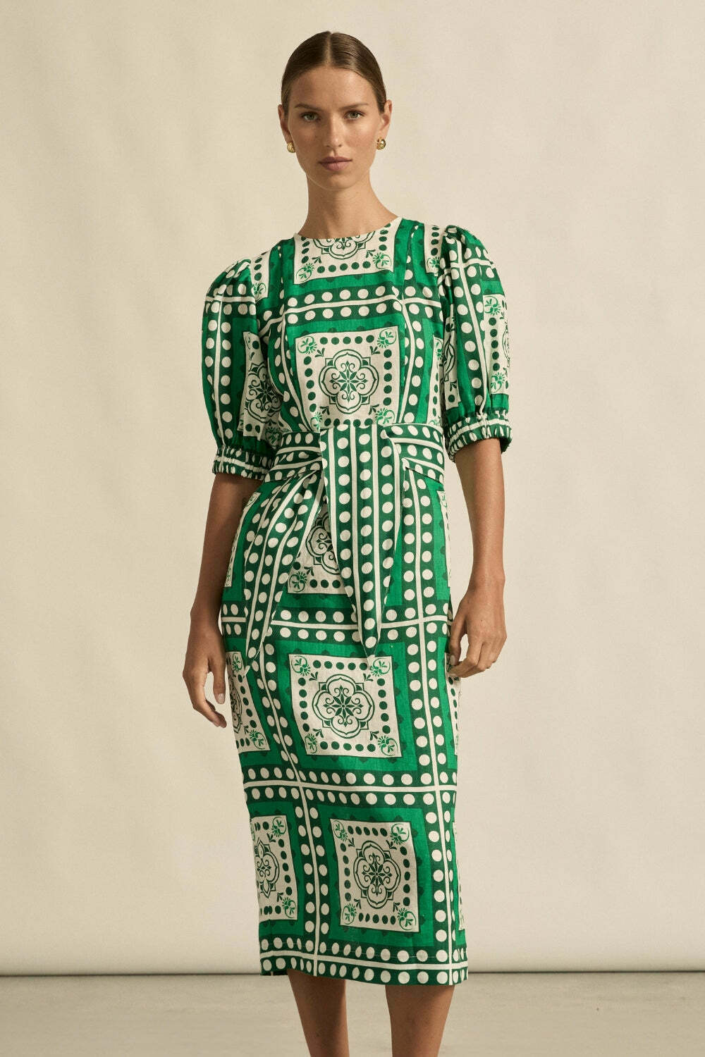 wander dress - parrot scarf size 1
