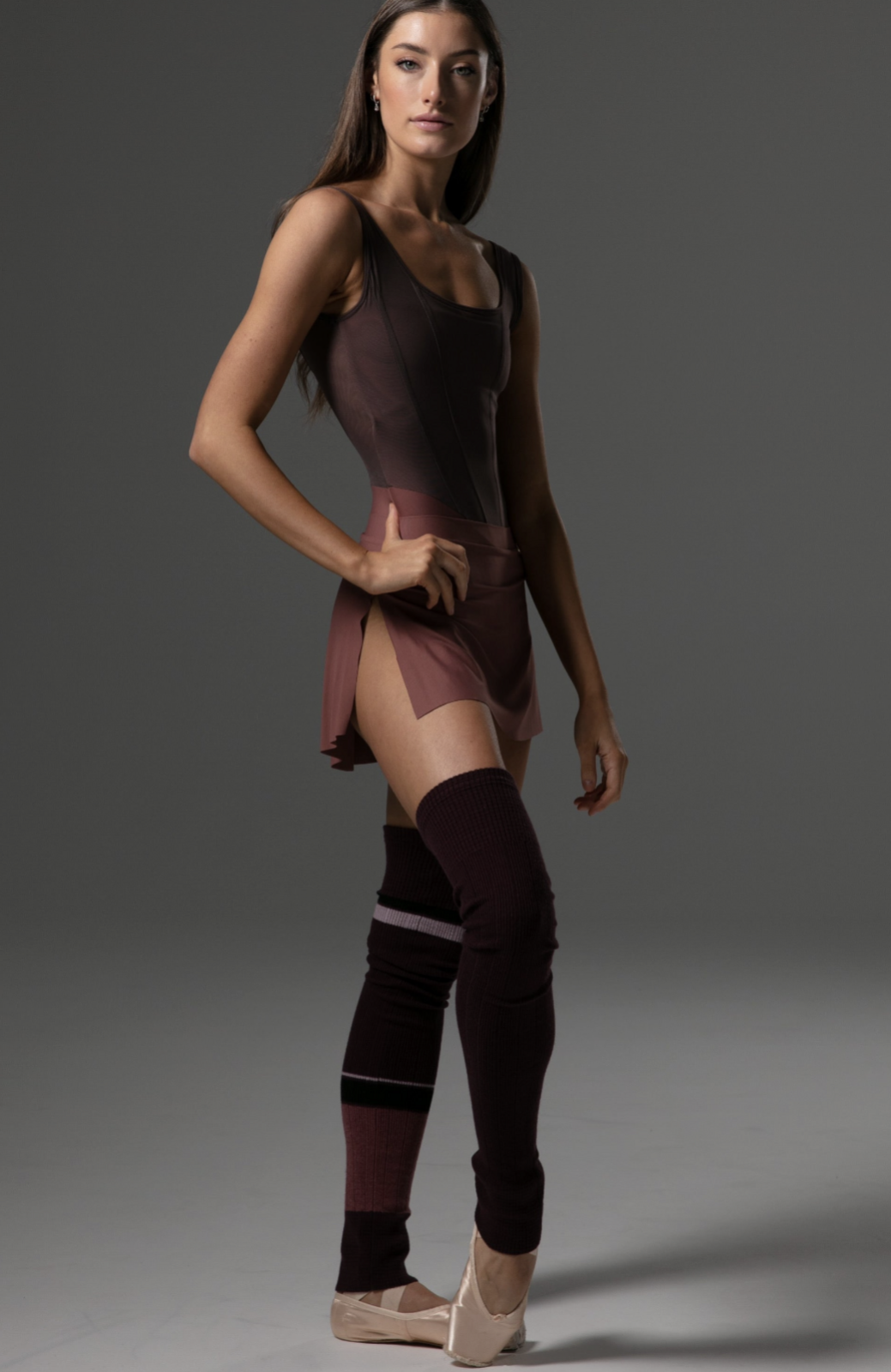 MAYA SPLIT SKIRT - Persian Plum