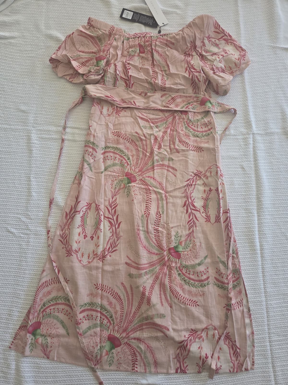 Zina One Shoulder Dress in Palmarosa BNWT Size 12 RRP $449!