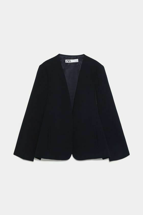 Black Cape Blazer Jacket Size S BNWT 