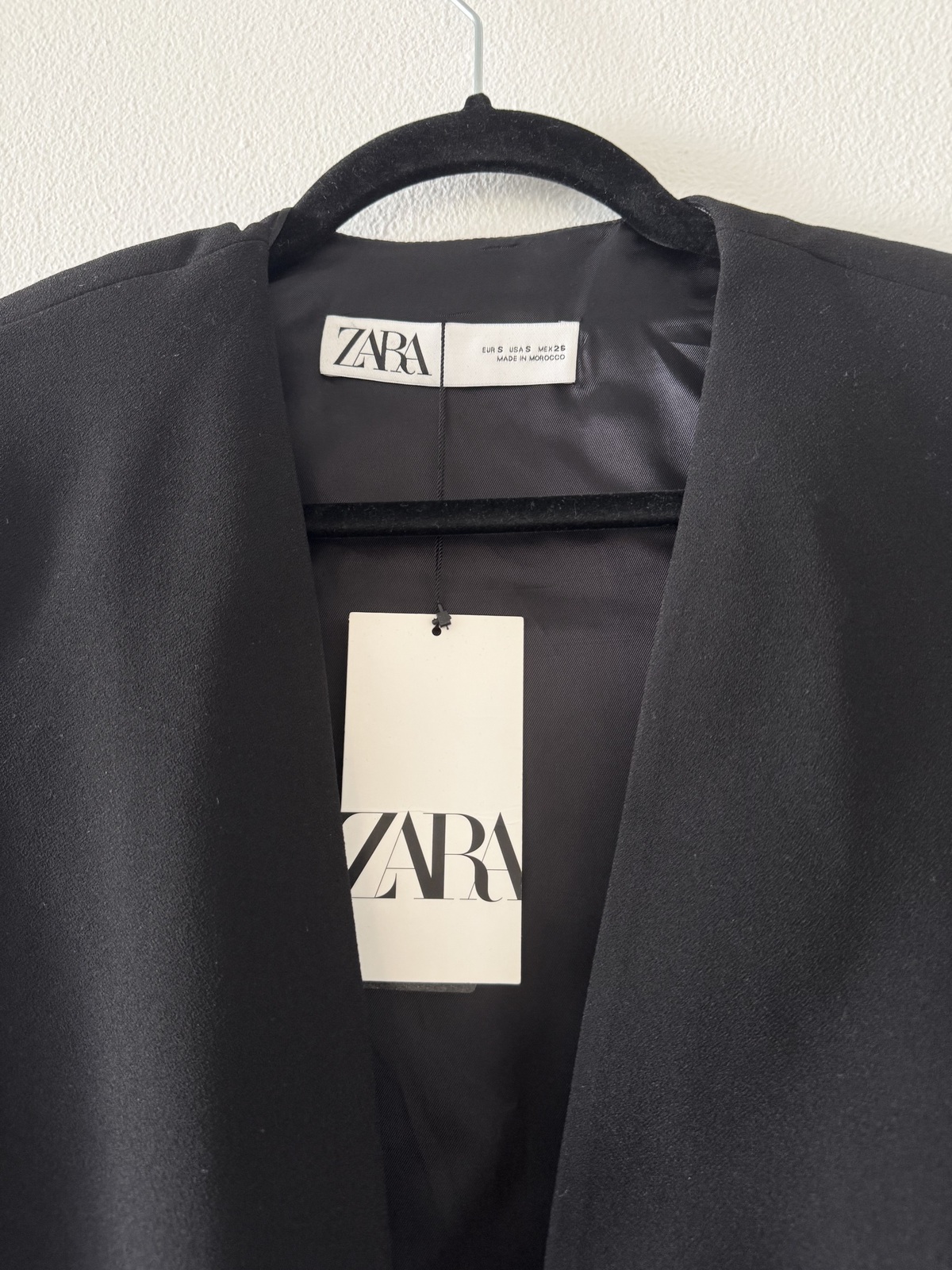 Black Cape Blazer Jacket Size S BNWT 