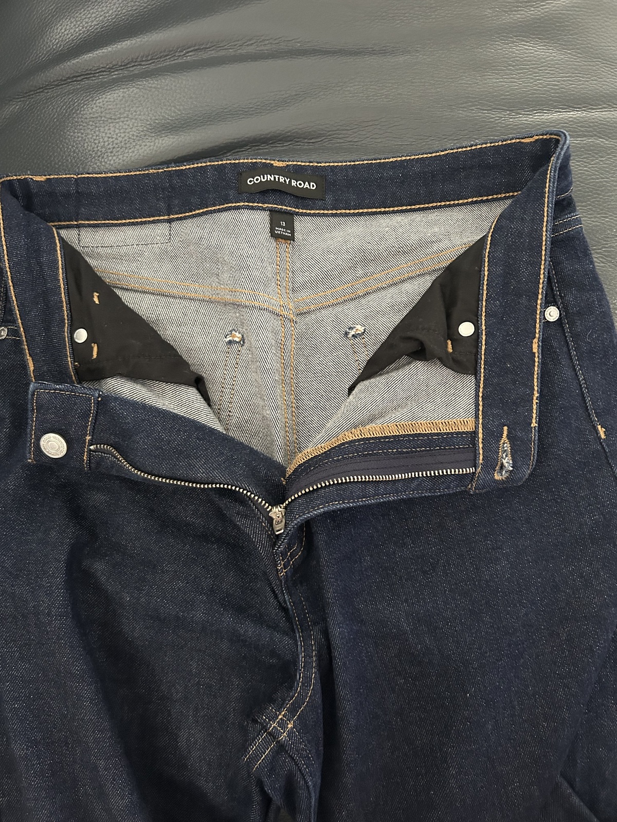 Indigo high rise jeans