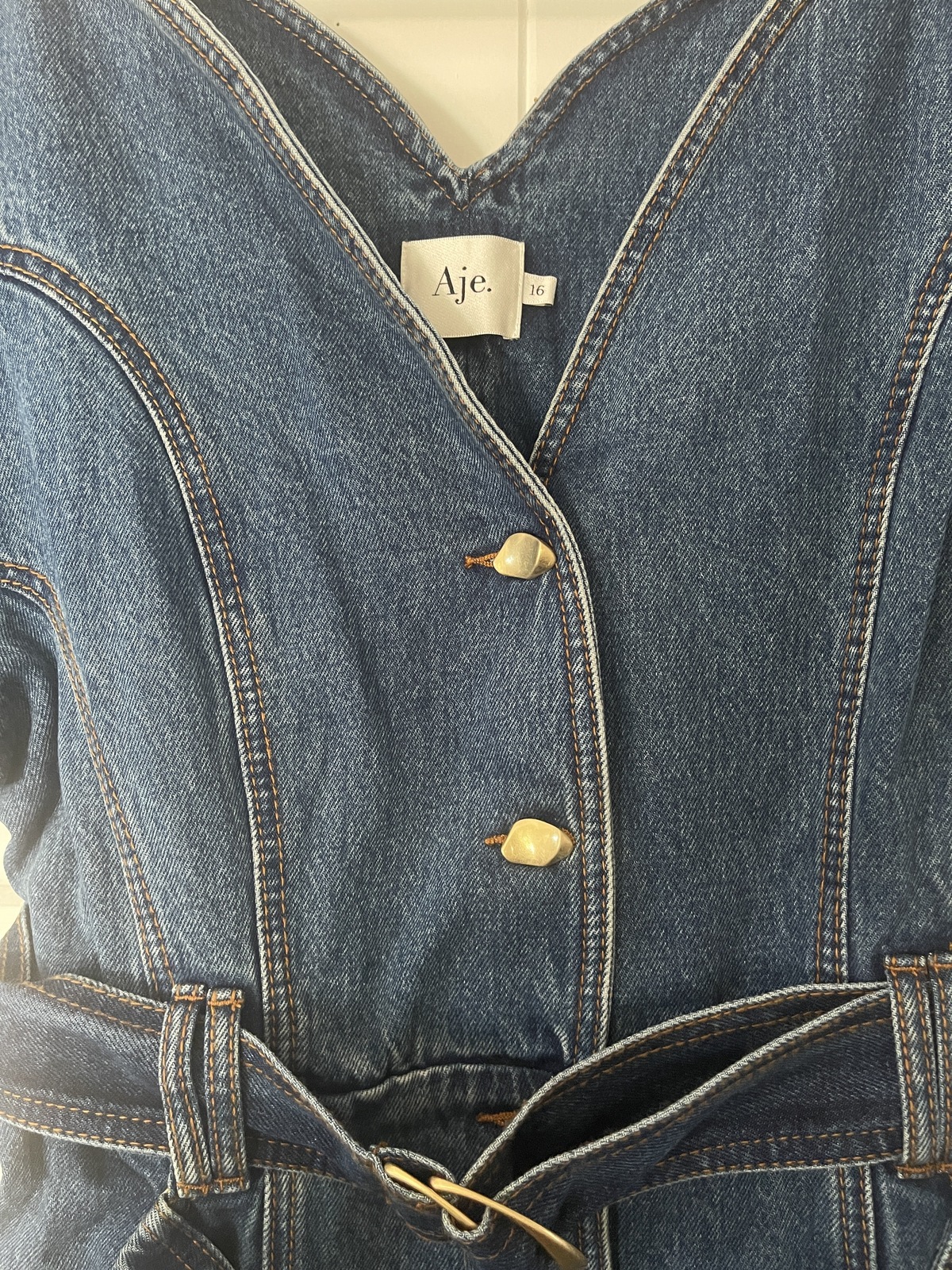 Harper Denim Midi Dress AU16/US12