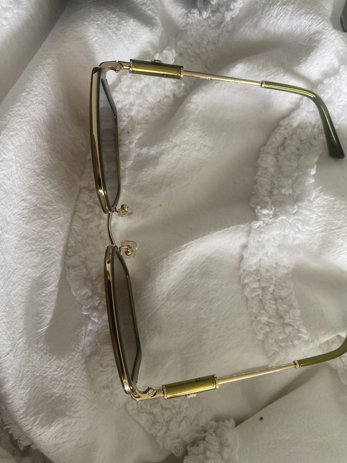 sunglasses green transparent 