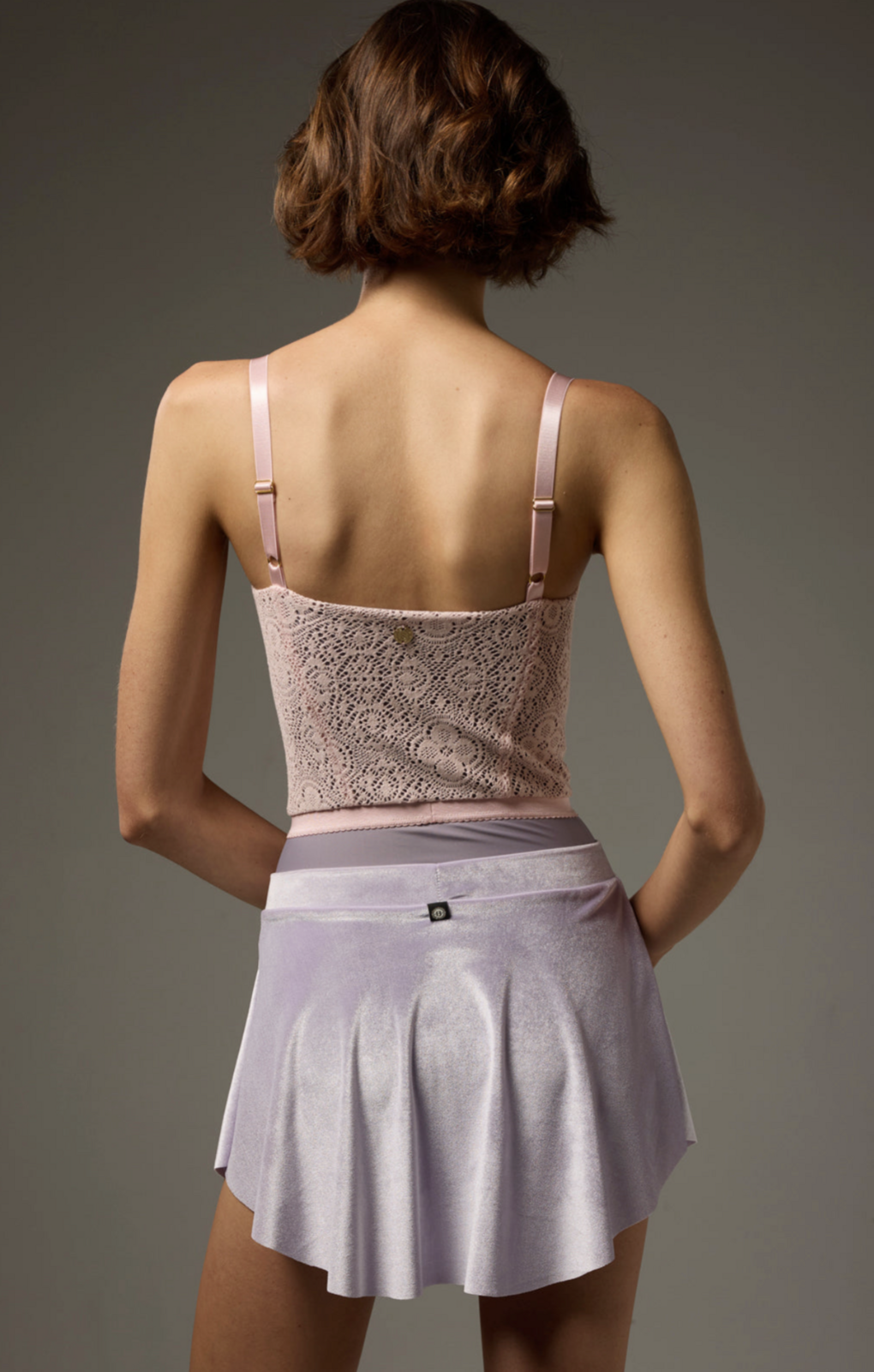 ZARA VELVET SKIRT- STARDUST