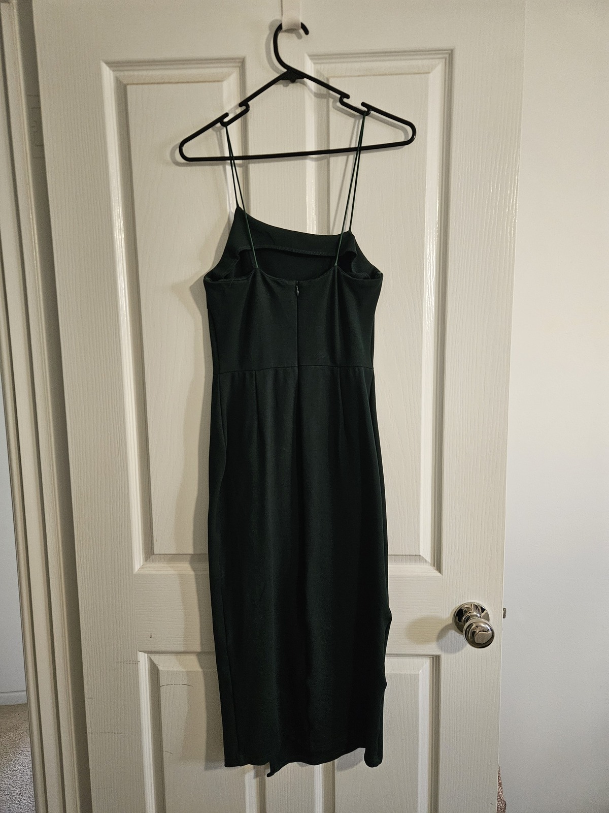 Green bodycon midi dress
