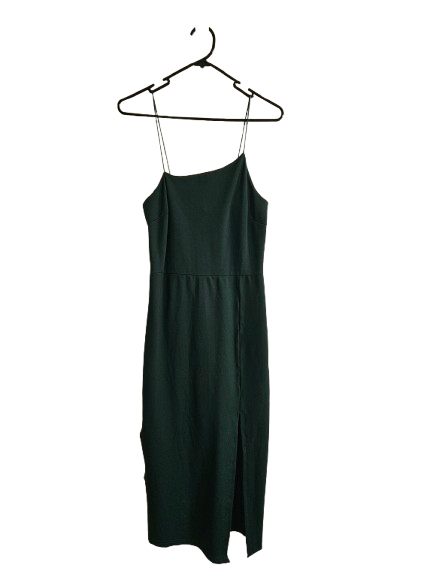 Green bodycon midi dress