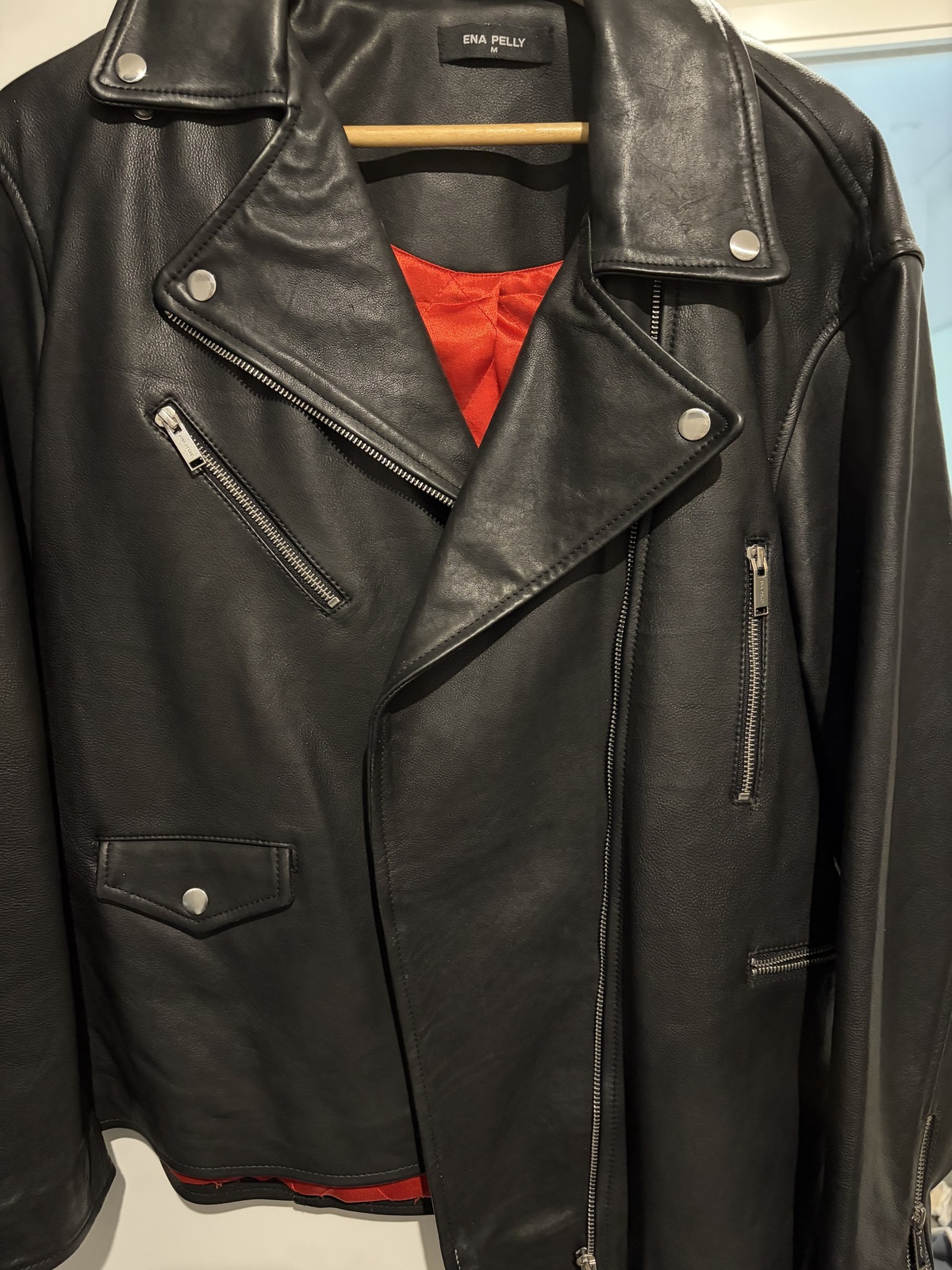 EF Moto Leather Jacket - Size M 