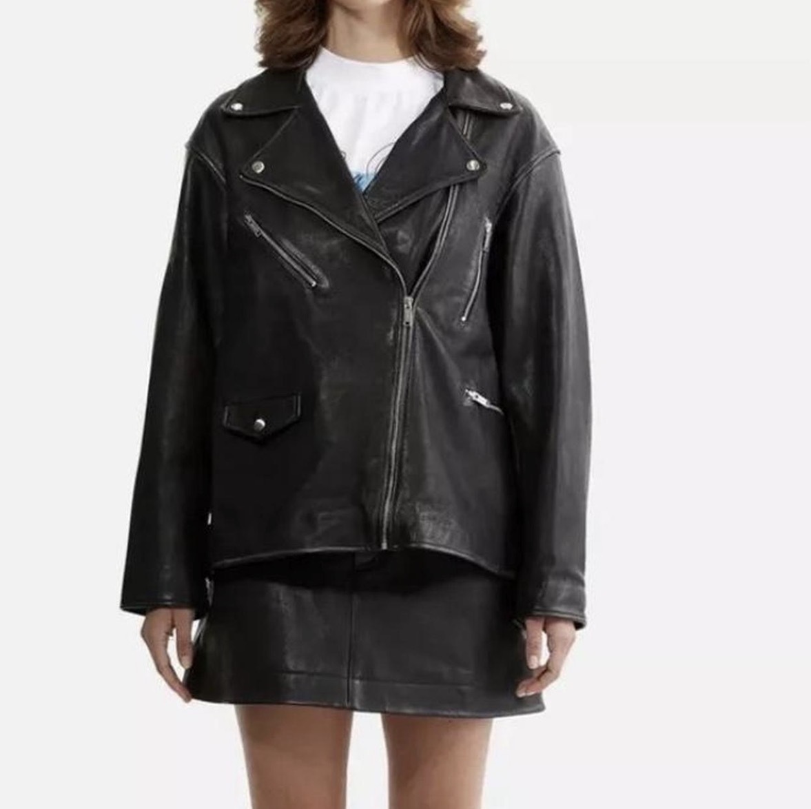 EF Moto Leather Jacket - Size M 