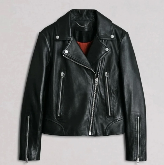 lamb leather Mack jacket M