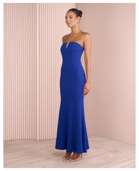 Cobalt blue fishtail gown 