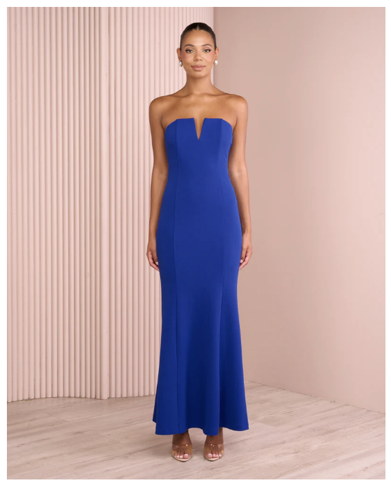 Cobalt blue fishtail gown 