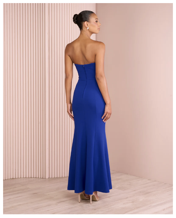 Cobalt blue fishtail gown 