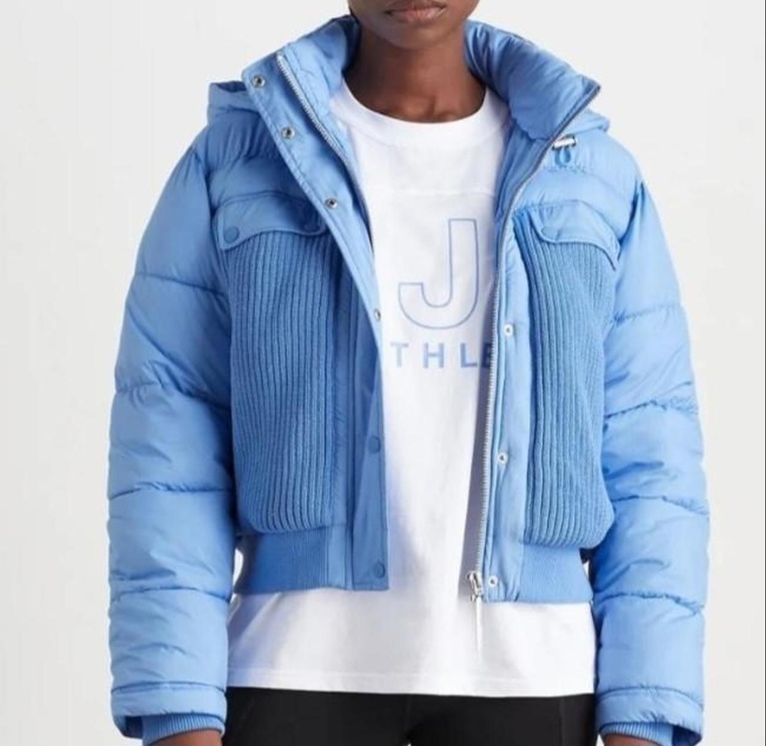 Knit Panelled Puffer