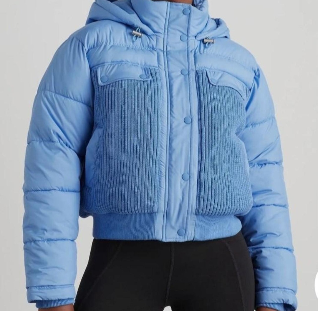Knit Panelled Puffer