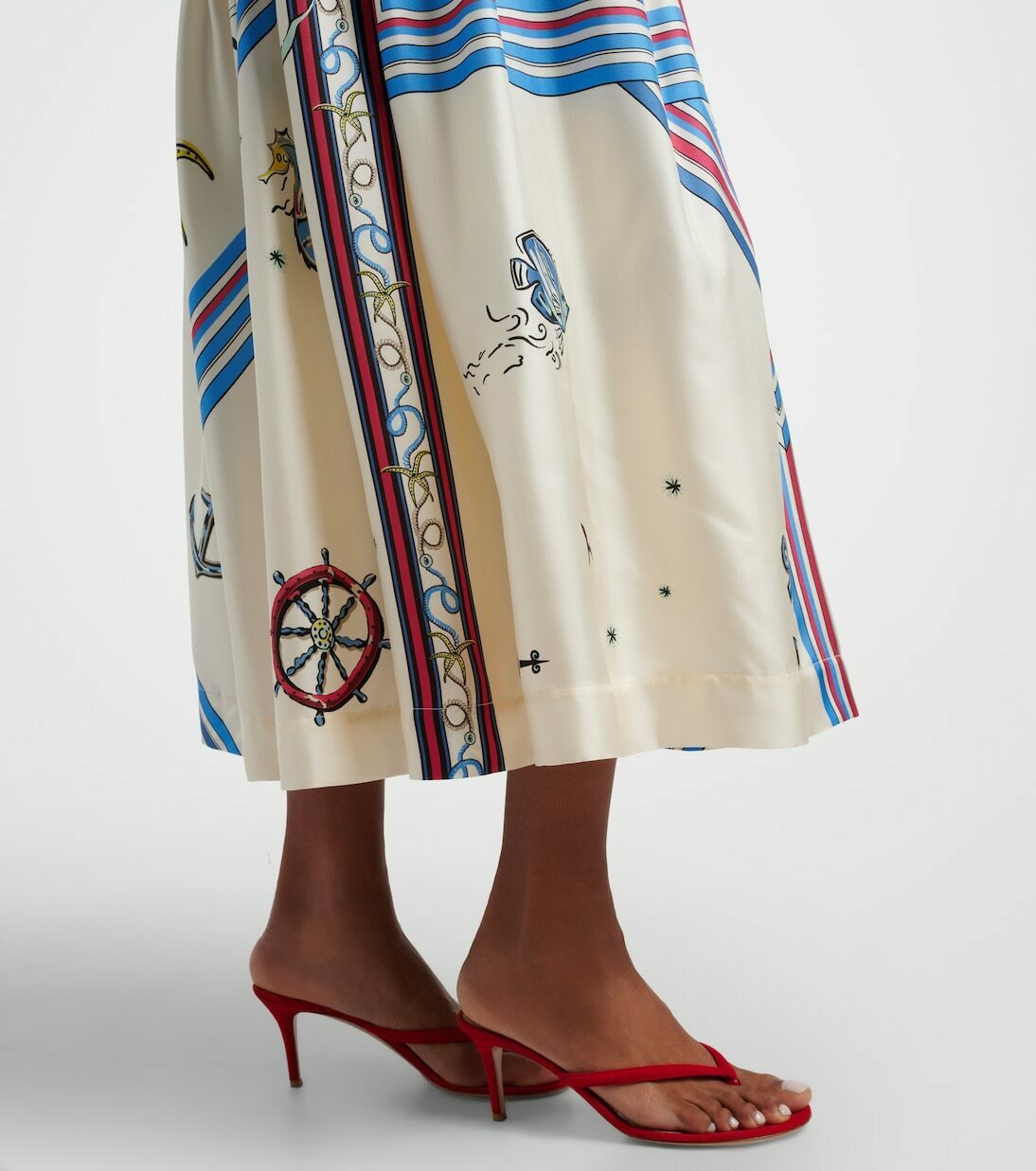 Apollo cutout printed silk midi dress AU8/US4 BNWT