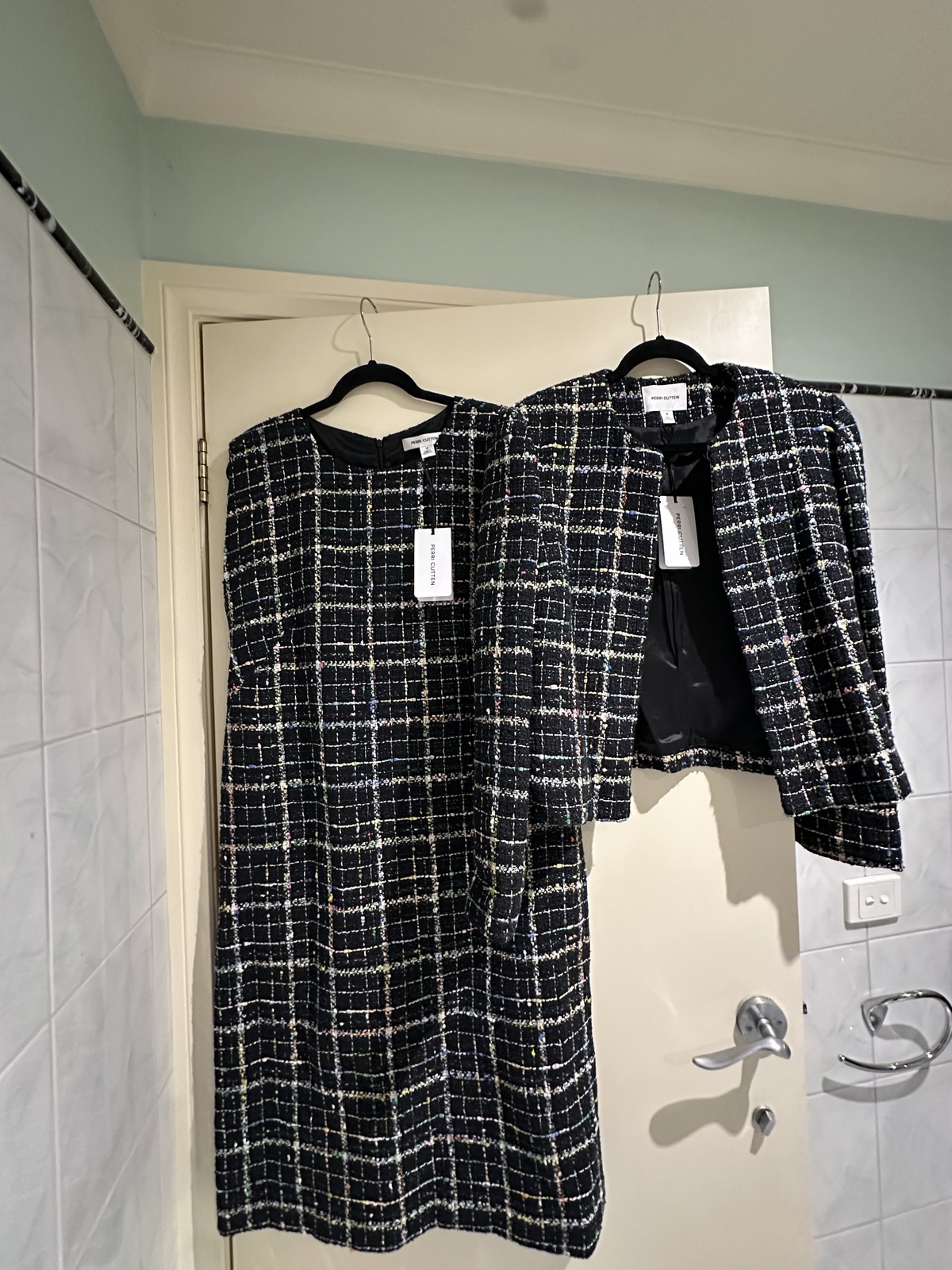 BNWT new suit tweed jacket size 16. Dress advertised separately.