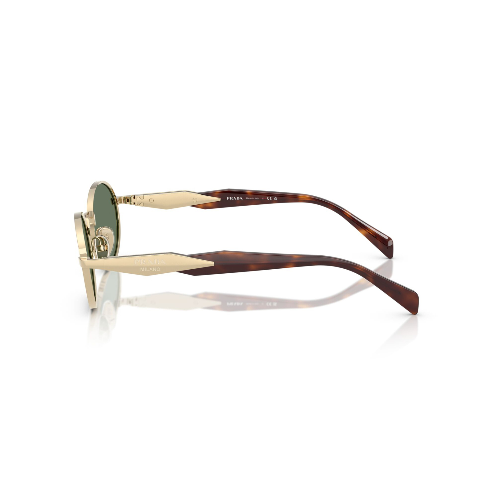 Gold and Green Sunglasses