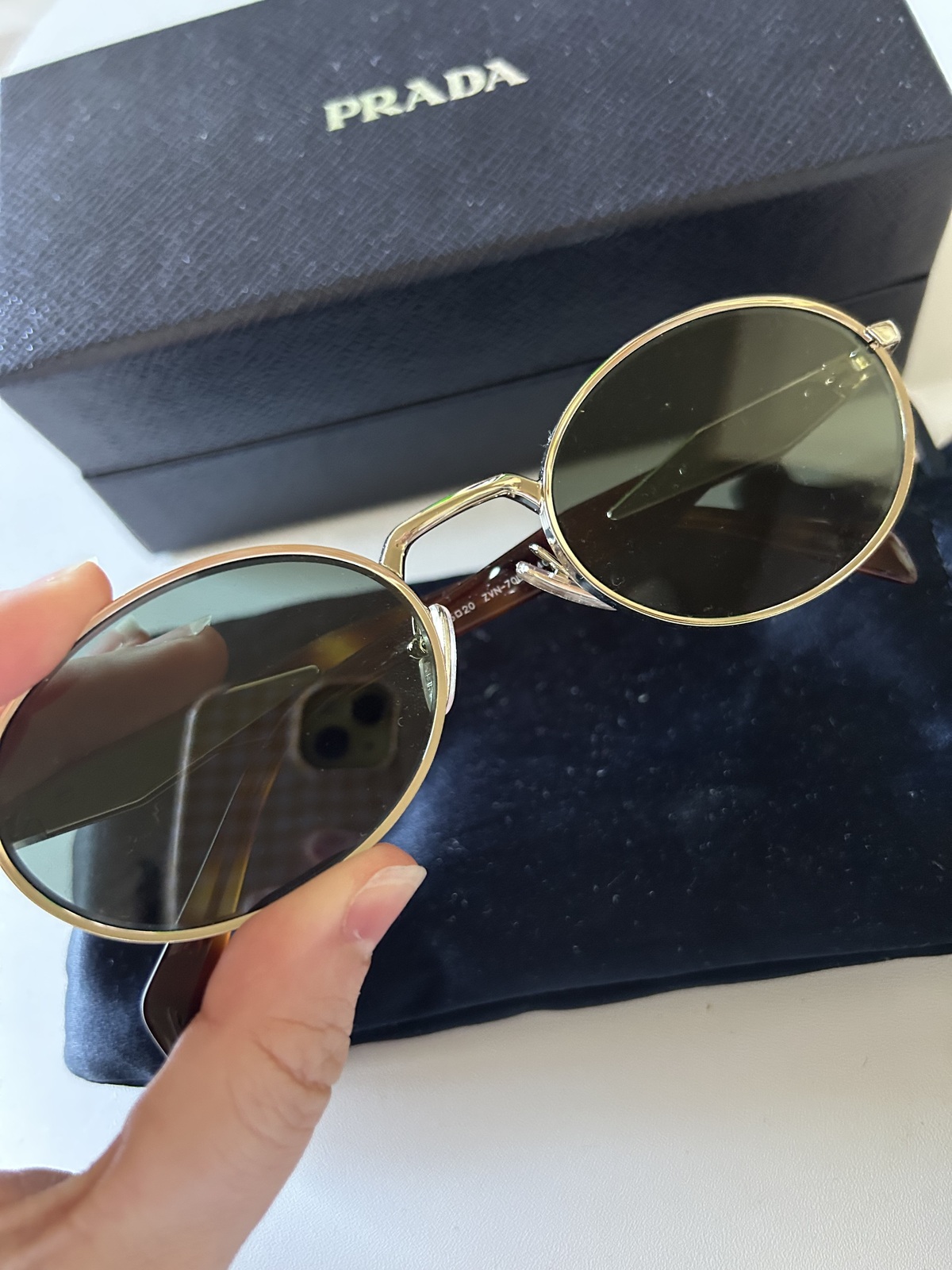 Gold and Green Sunglasses