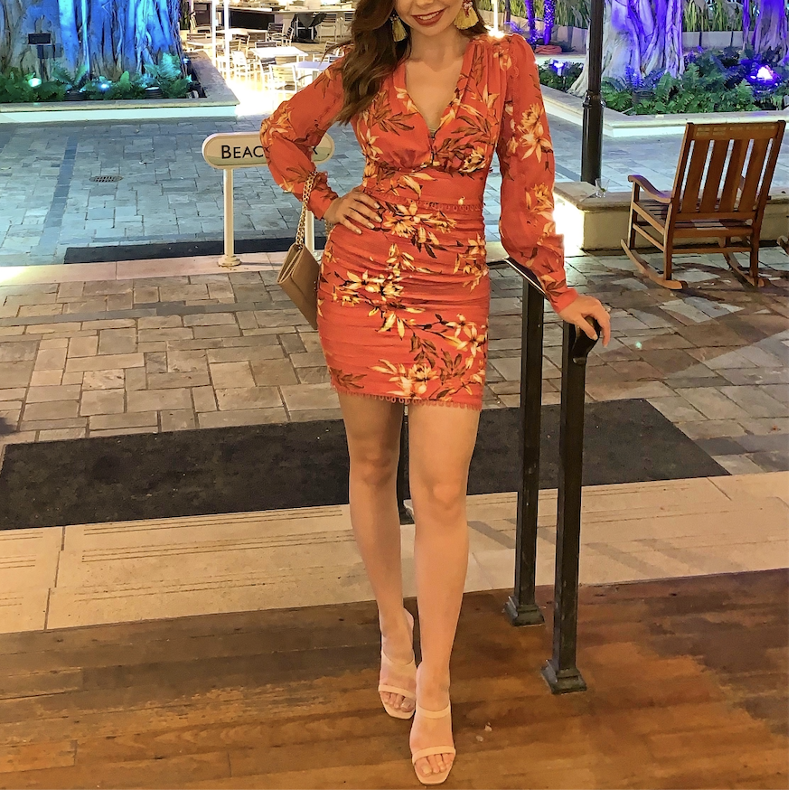 floral mini dress