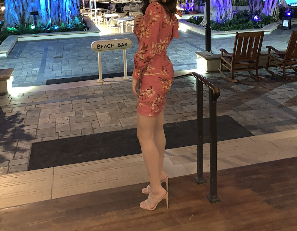 floral mini dress