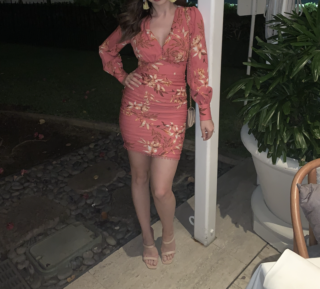 floral mini dress