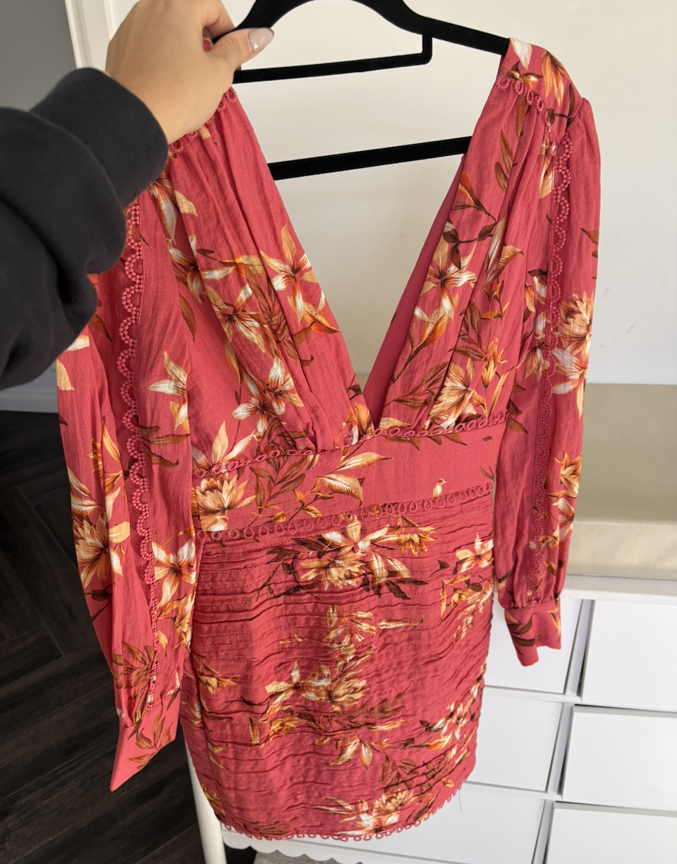floral mini dress